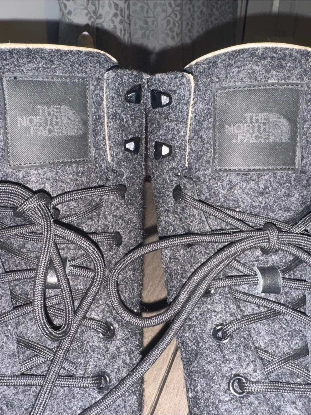 The North Face black heathered